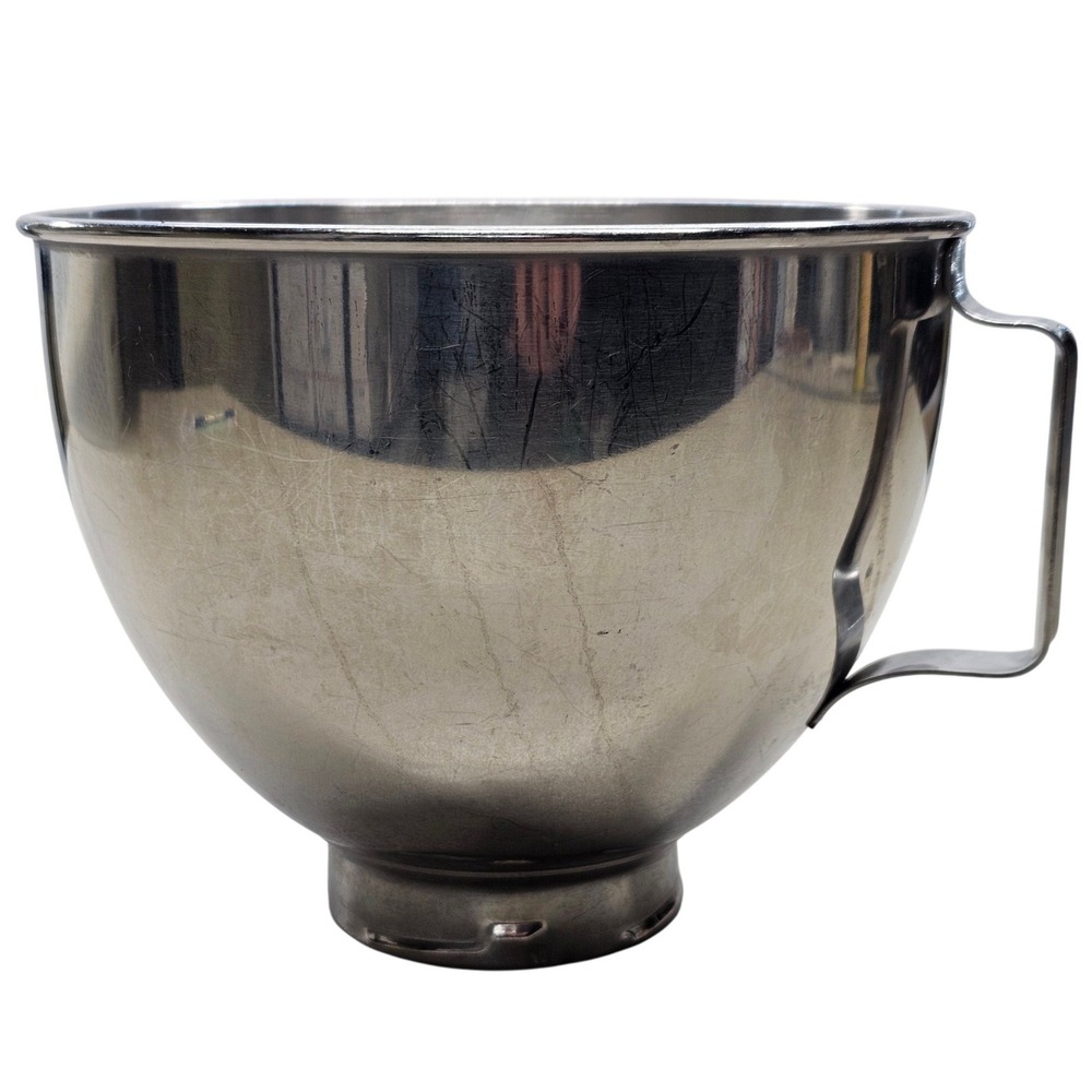 KitchenAid K45 Stainless Steel‎ 4.5 Qt Tilt-Head Stand Mixer Bowl Handle Silver